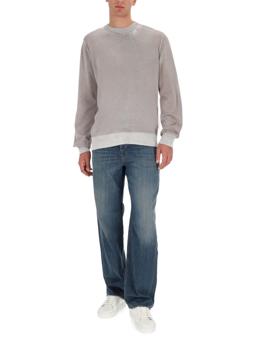 Grey Crew Neck Sweaters 2