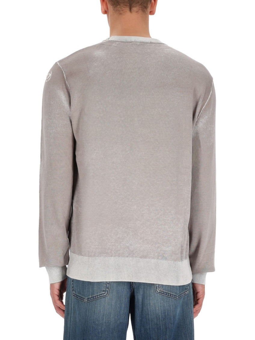 Grey Crew Neck Sweaters 3