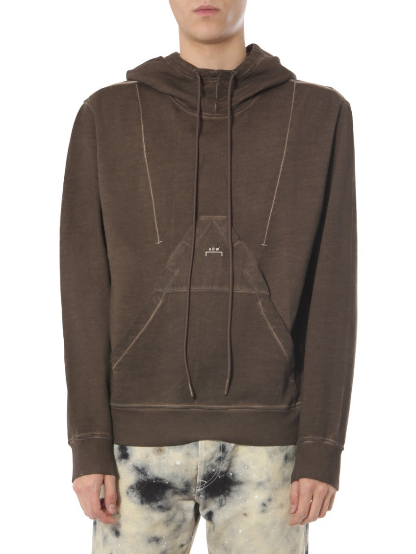 Dark Brown Hood Sweatshirts 1