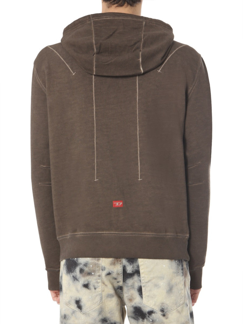 Dark Brown Hood Sweatshirts 3