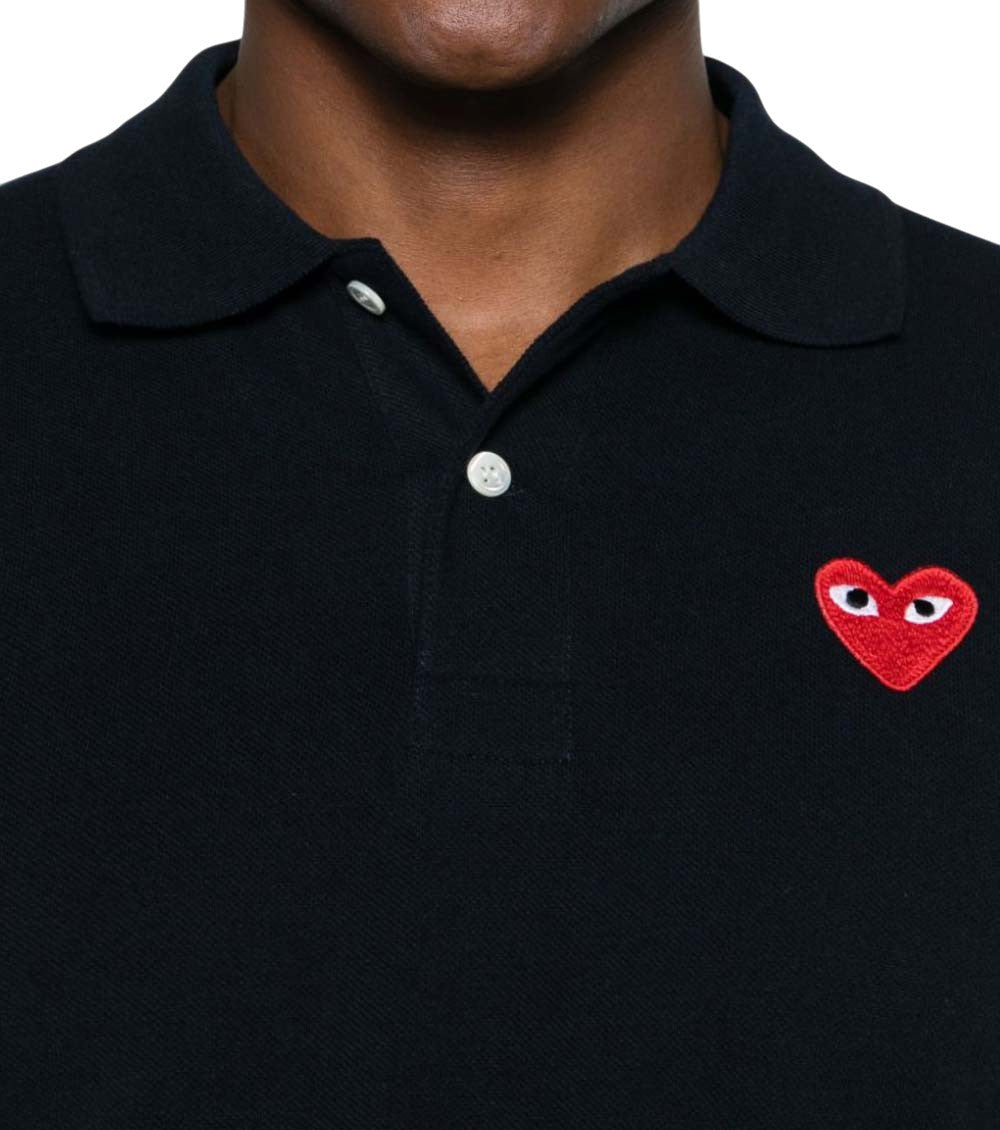 Blue Logo Shirt Collar Polo 4
