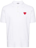 White Logo Shirt Collar Polo 1