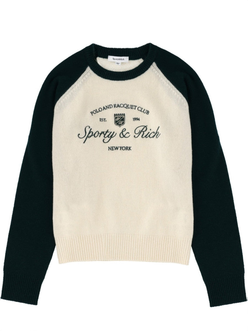 Beige Crew Neck Sweaters 1