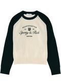 Beige Crew Neck Sweaters 1