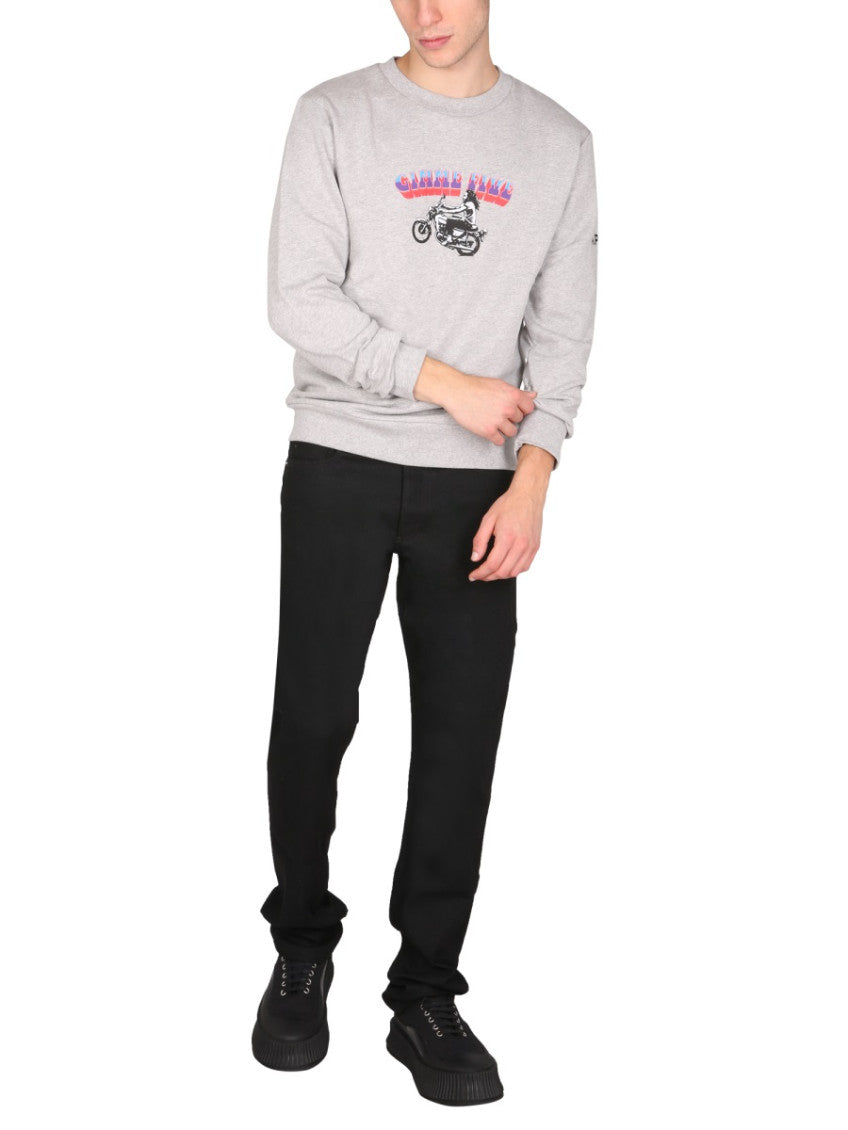 Light Grey Graphic Sweatshirts 2