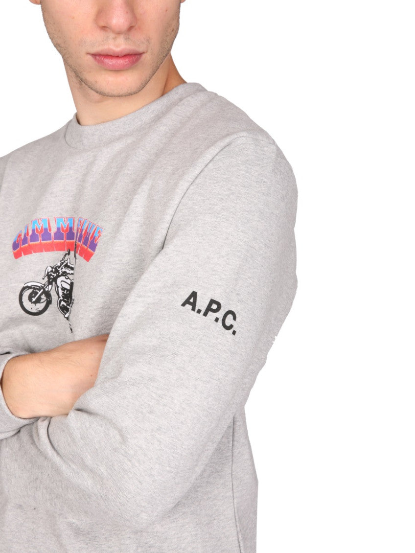 Light Grey Graphic Sweatshirts 4