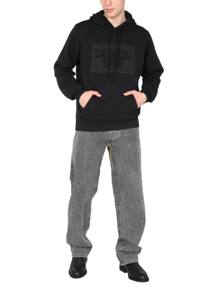 Black Logo Hood Sweatshirts 2