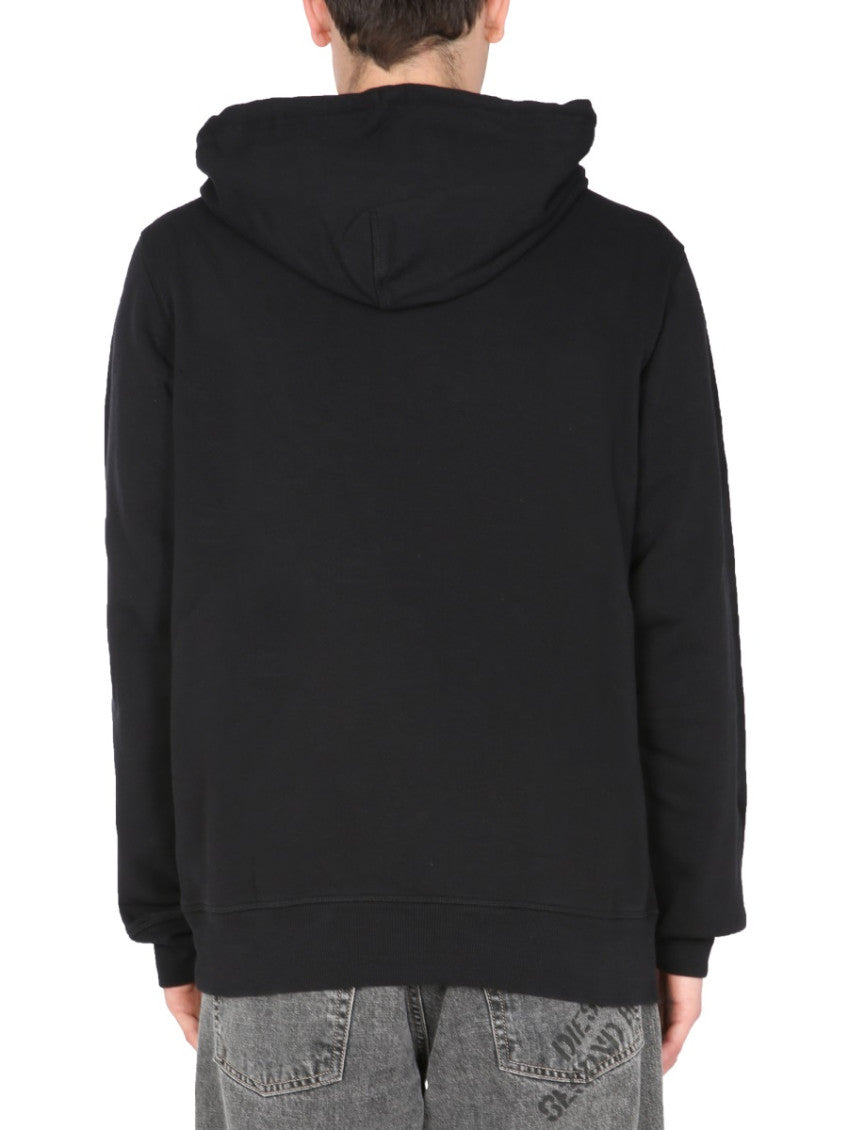 Black Logo Hood Sweatshirts 3