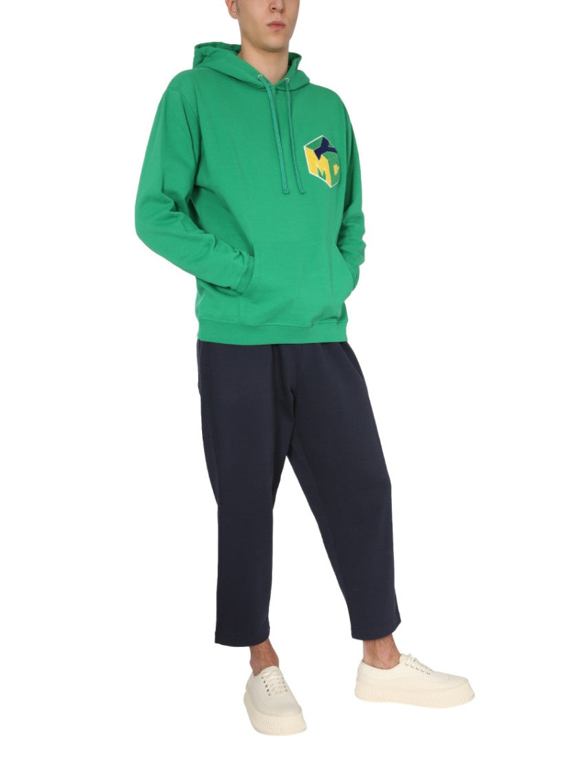 Green Graphic Hood Sweatshirts 2