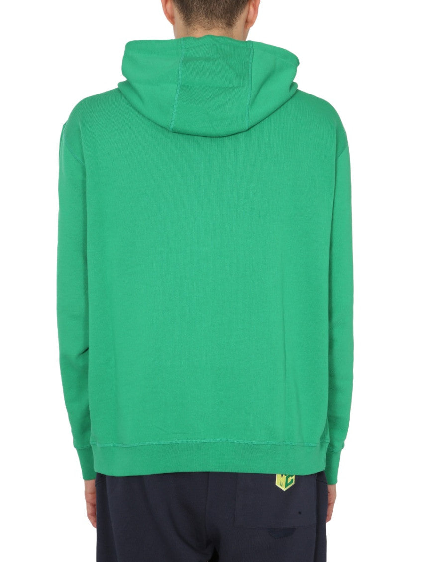 Green Graphic Hood Sweatshirts 3