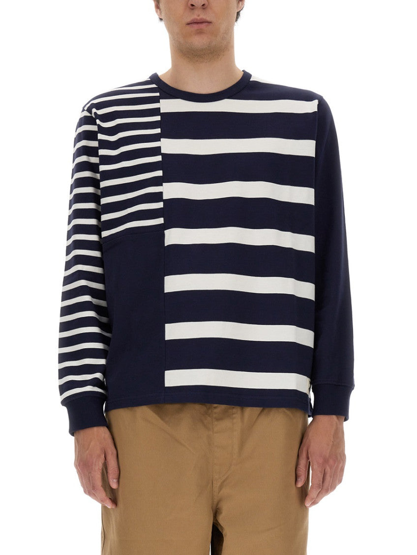 Navy Blue Stripes Sweatshirts 1