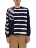 Navy Blue Stripes Sweatshirts 1