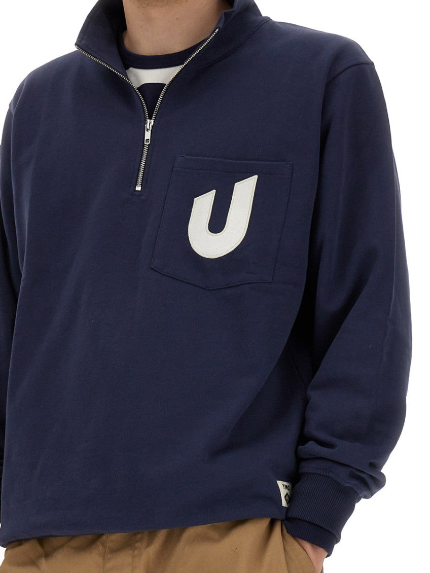 Navy Blue Logo Sweatshirts 4