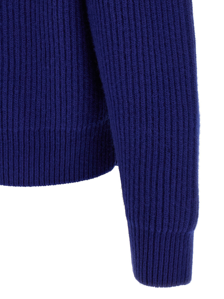 Blue Knitted Sweaters 4