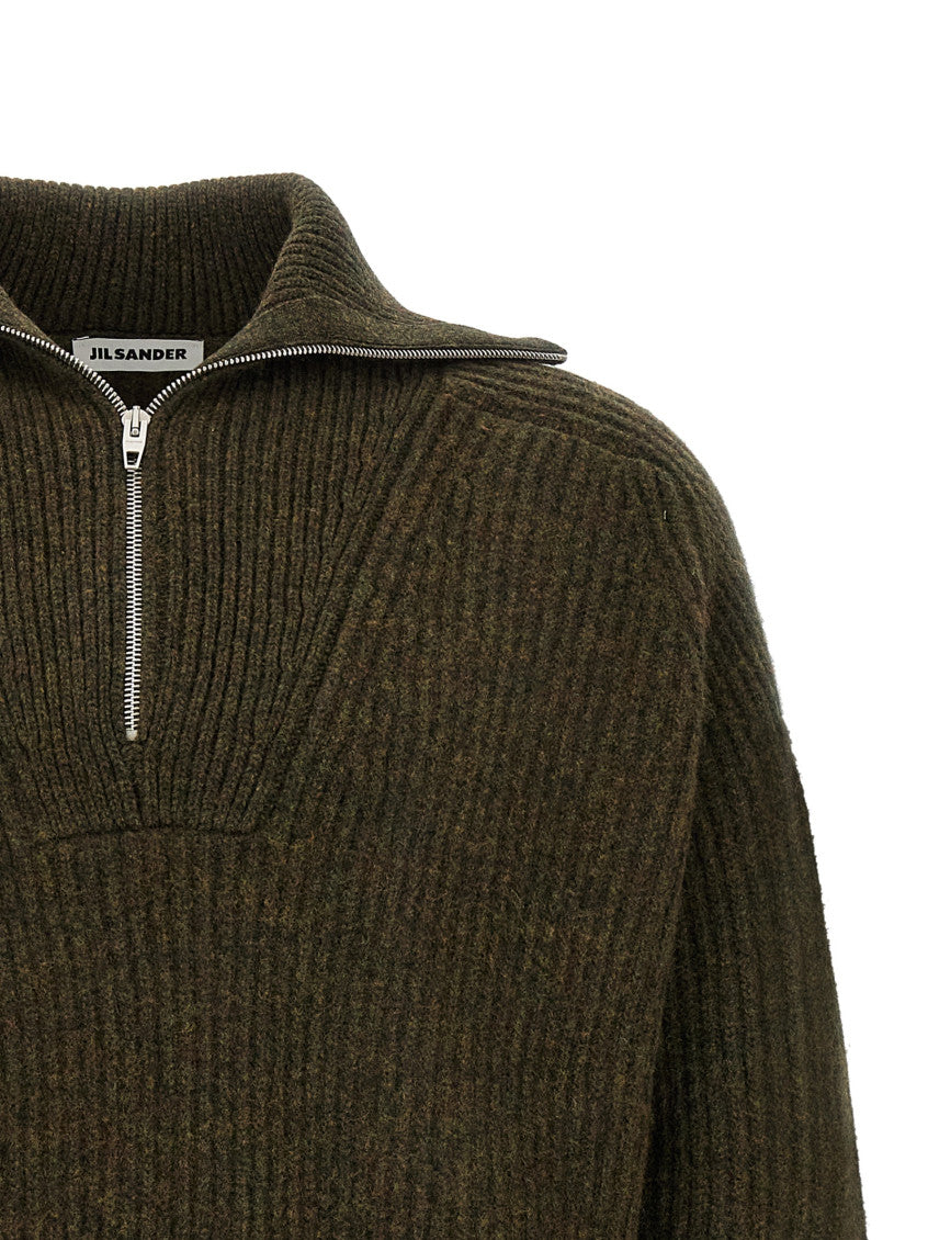 Green Half Zip Sweaters 3