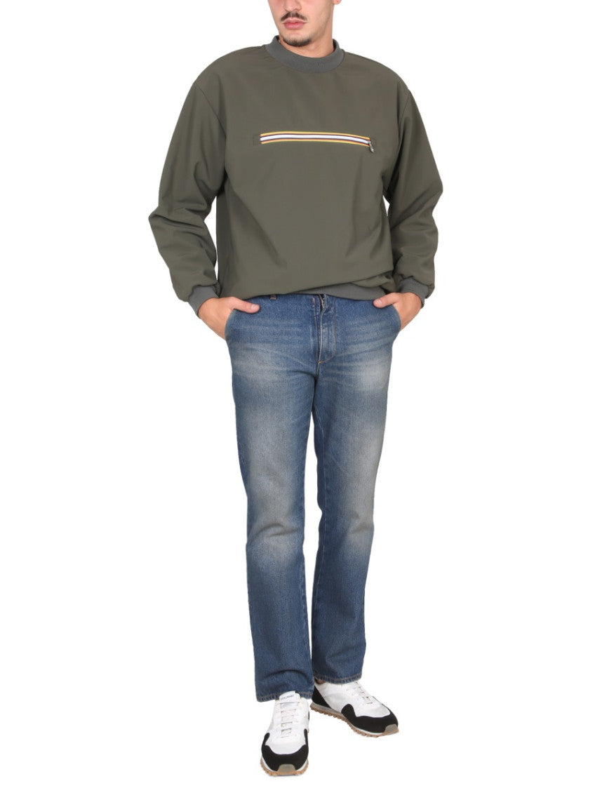 Green Mock Collar Sweatshirtss 2