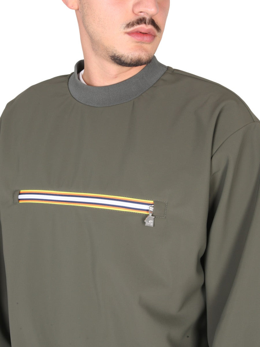 Green Mock Collar Sweatshirtss 4