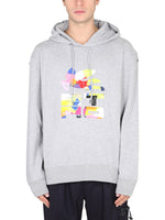 Grey Logo Hood Sweatshirts 1