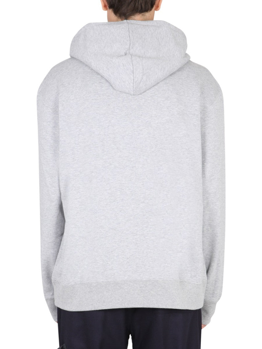 Grey Logo Hood Sweatshirts 3