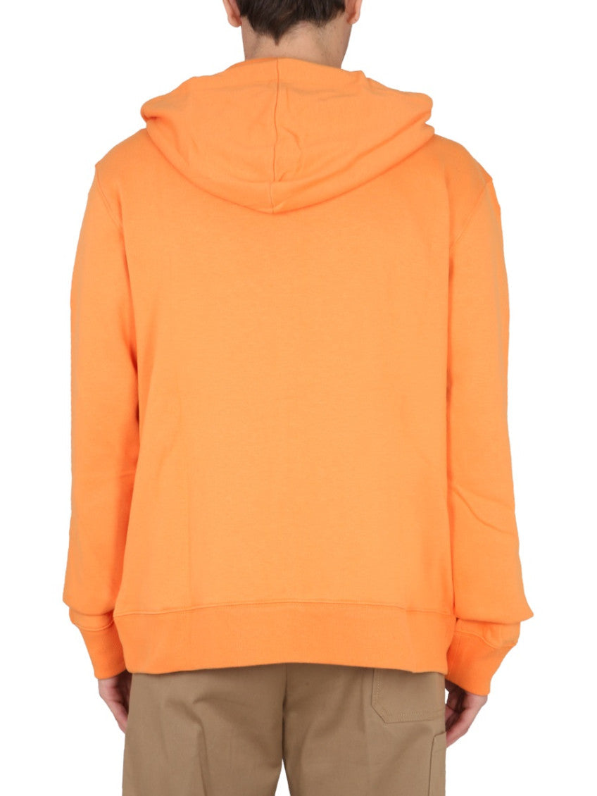 Orange Graphic Hood Sweatshirts 3