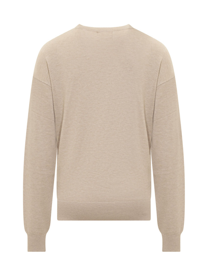 Beige Solid Sweaters 2