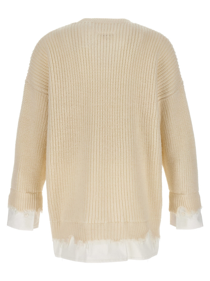 Beige Knitted Sweaters 2