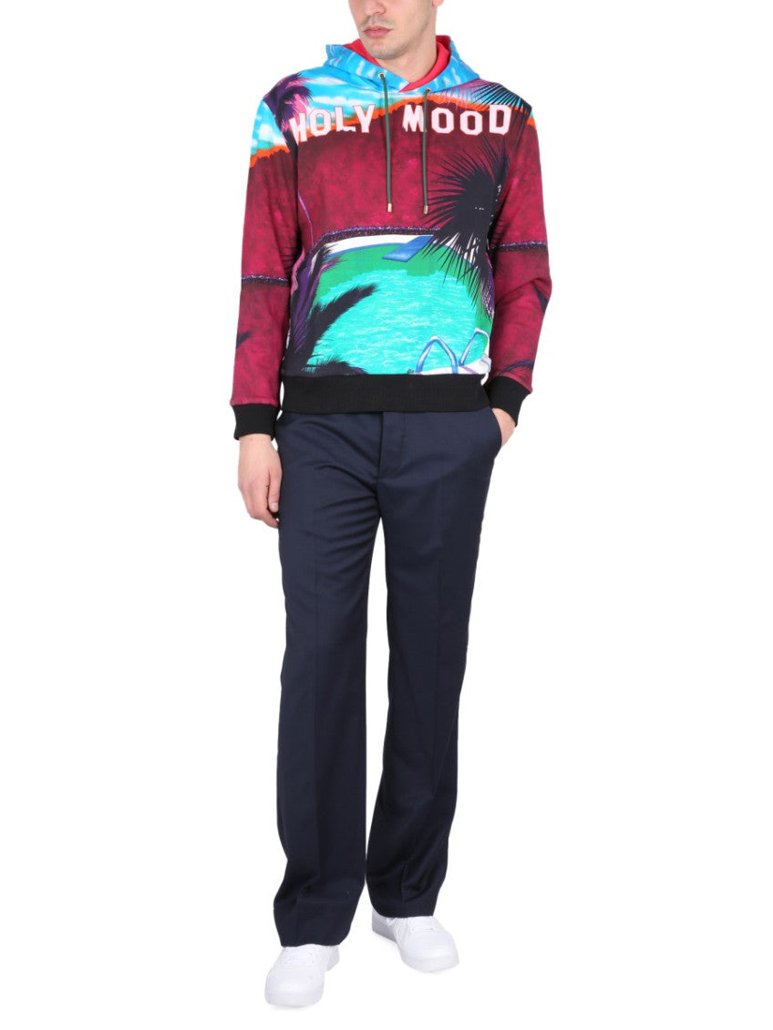 Multicolor Graphic Hood Sweatshirts 2