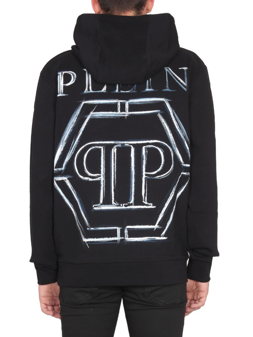 Black Logo Hood Sweatshirt 3