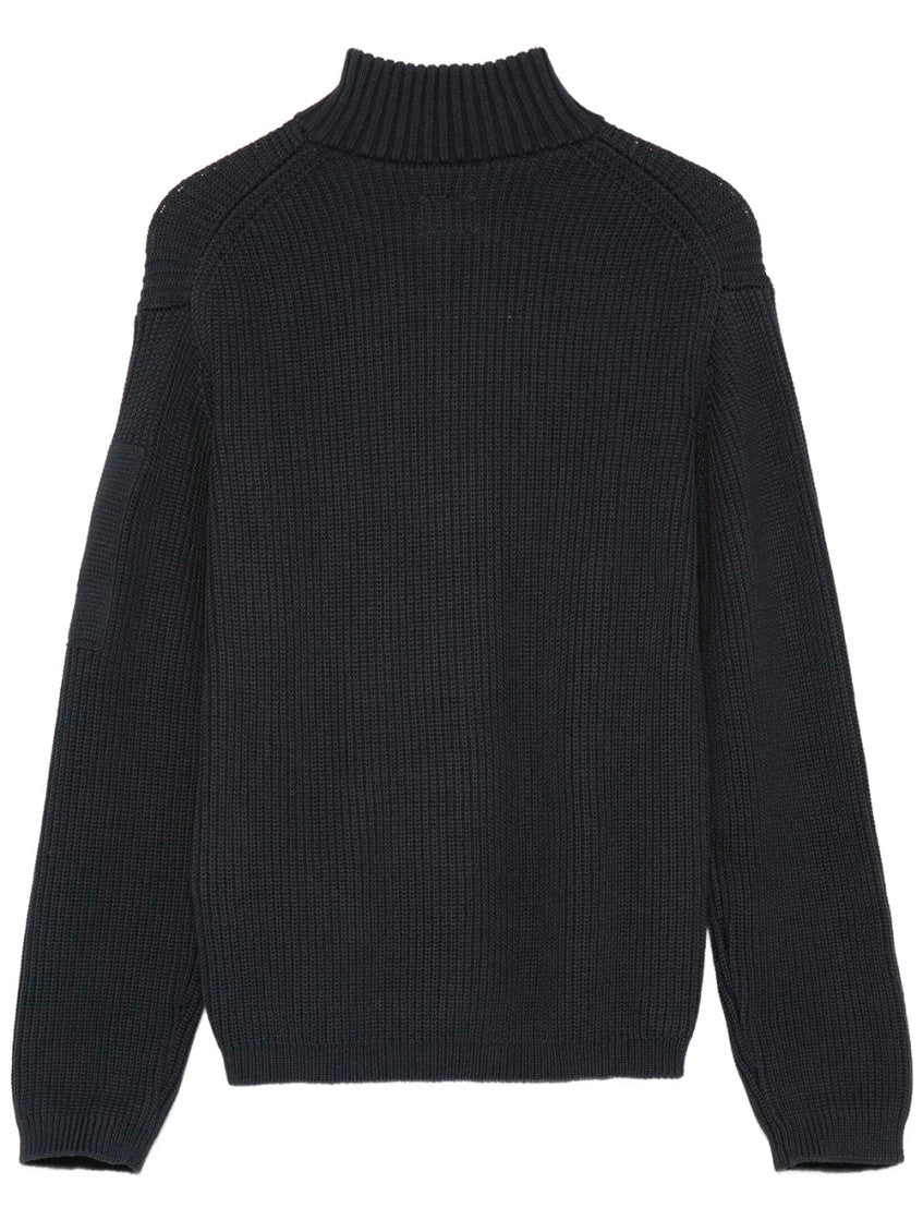 Boys Navy Knitted Sweater 2
