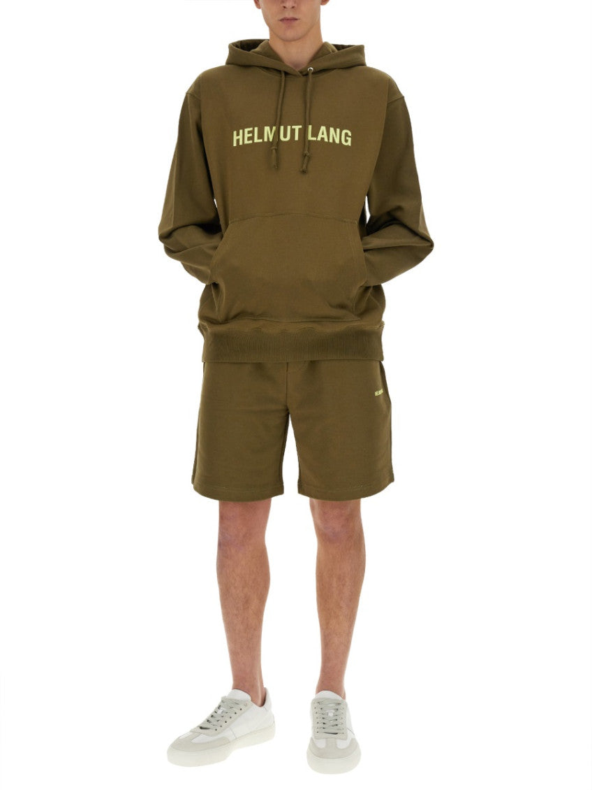 Khaki Logo Hood Sweatshirts 2