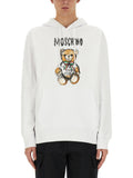 White Graphic Hood Sweatshirts 1