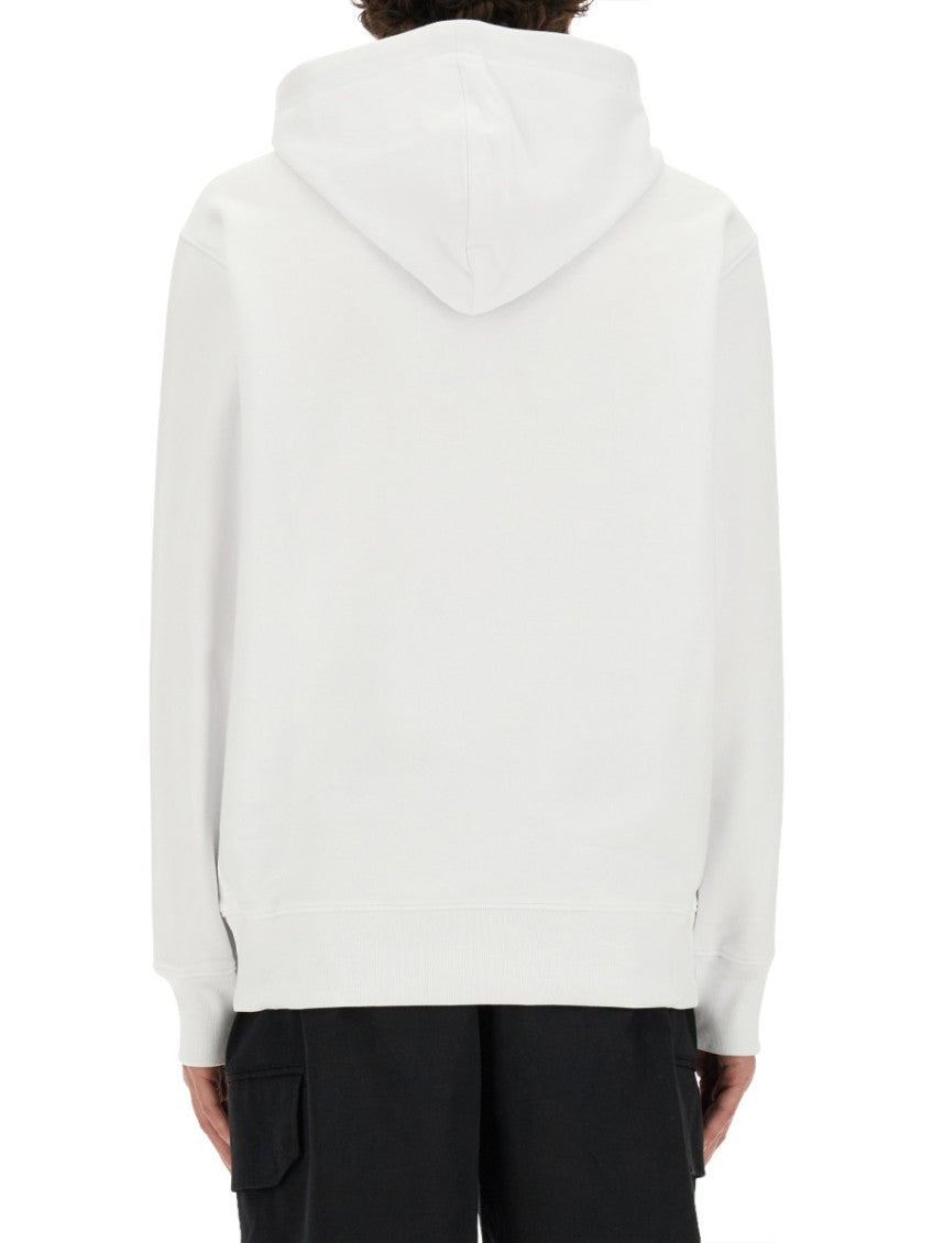 White Graphic Hood Sweatshirts 3