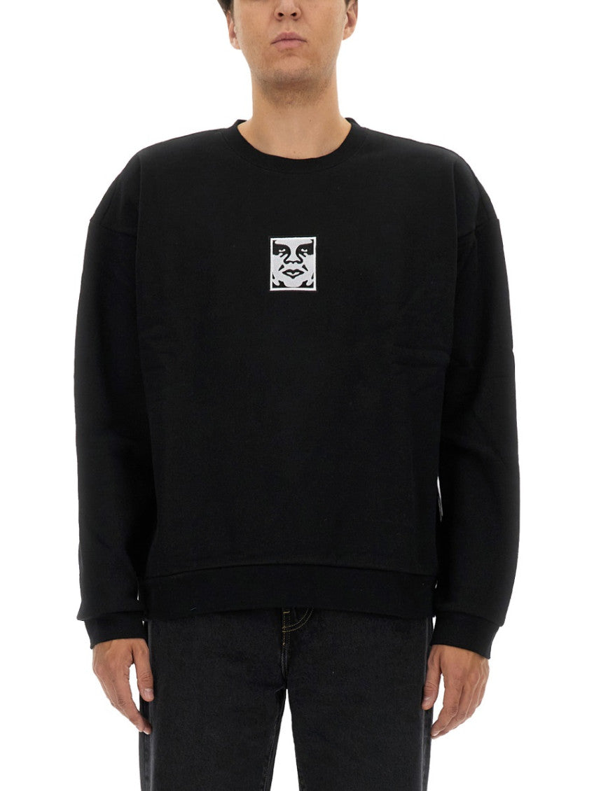 Black Crew Neck Sweatshirts 1