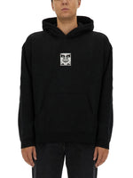 Black Graphic Hood Sweatshirts 1