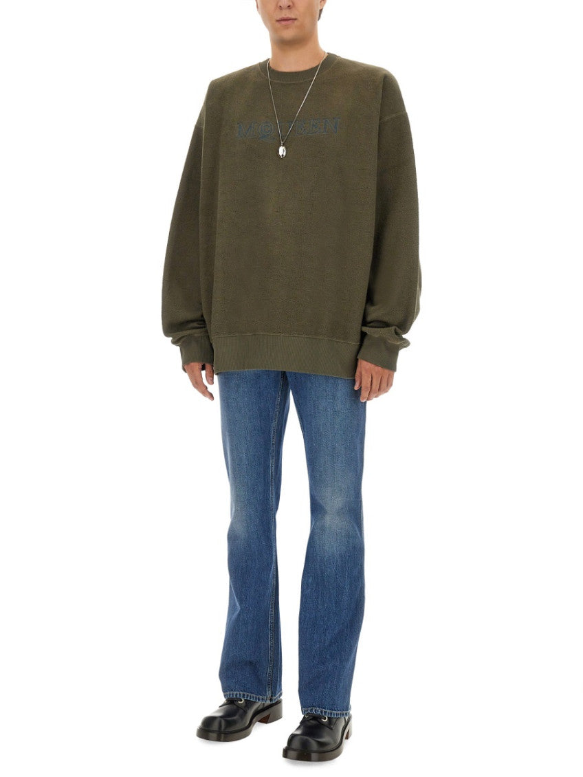 Dark Green Logo Sweatshirts 2