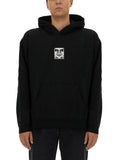 Black Logo Hood Sweatshirts 1