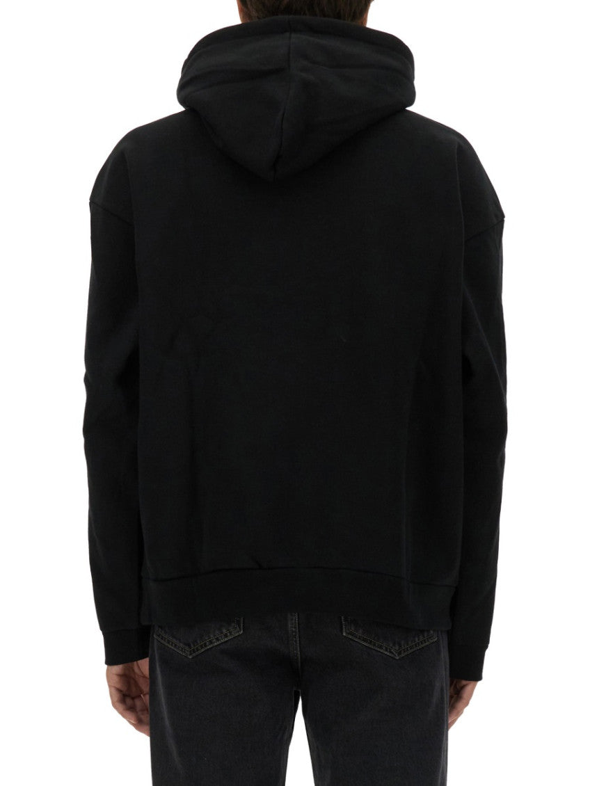 Black Logo Hood Sweatshirts 3