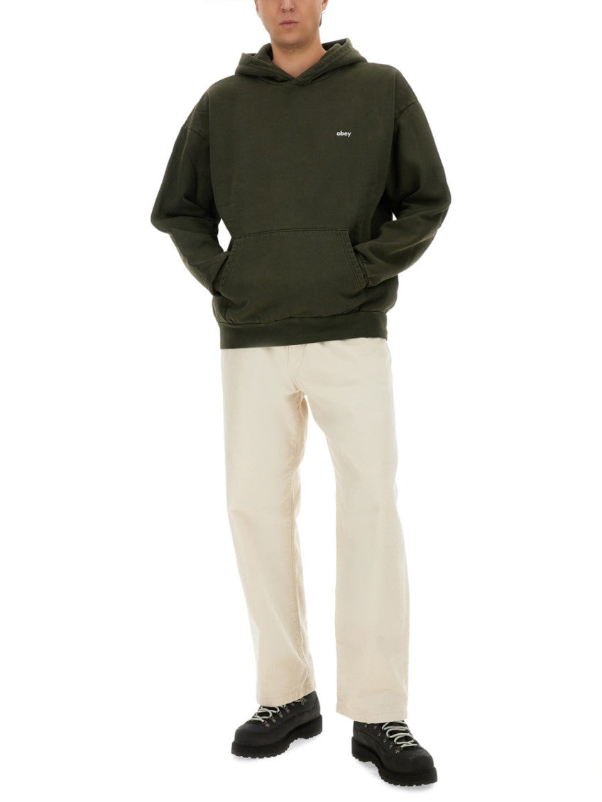 Black Logo Hood Sweatshirts 2