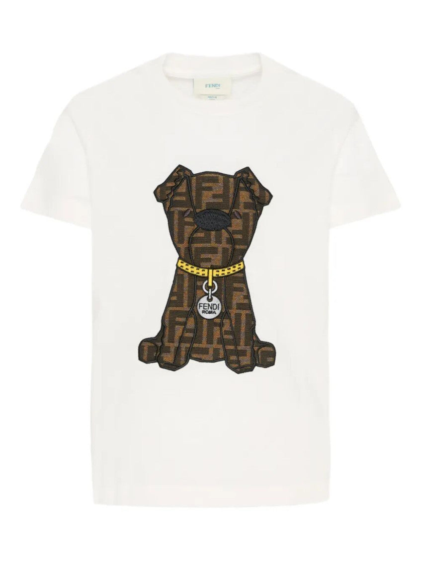 Girls White Graphic T-Shirt 1