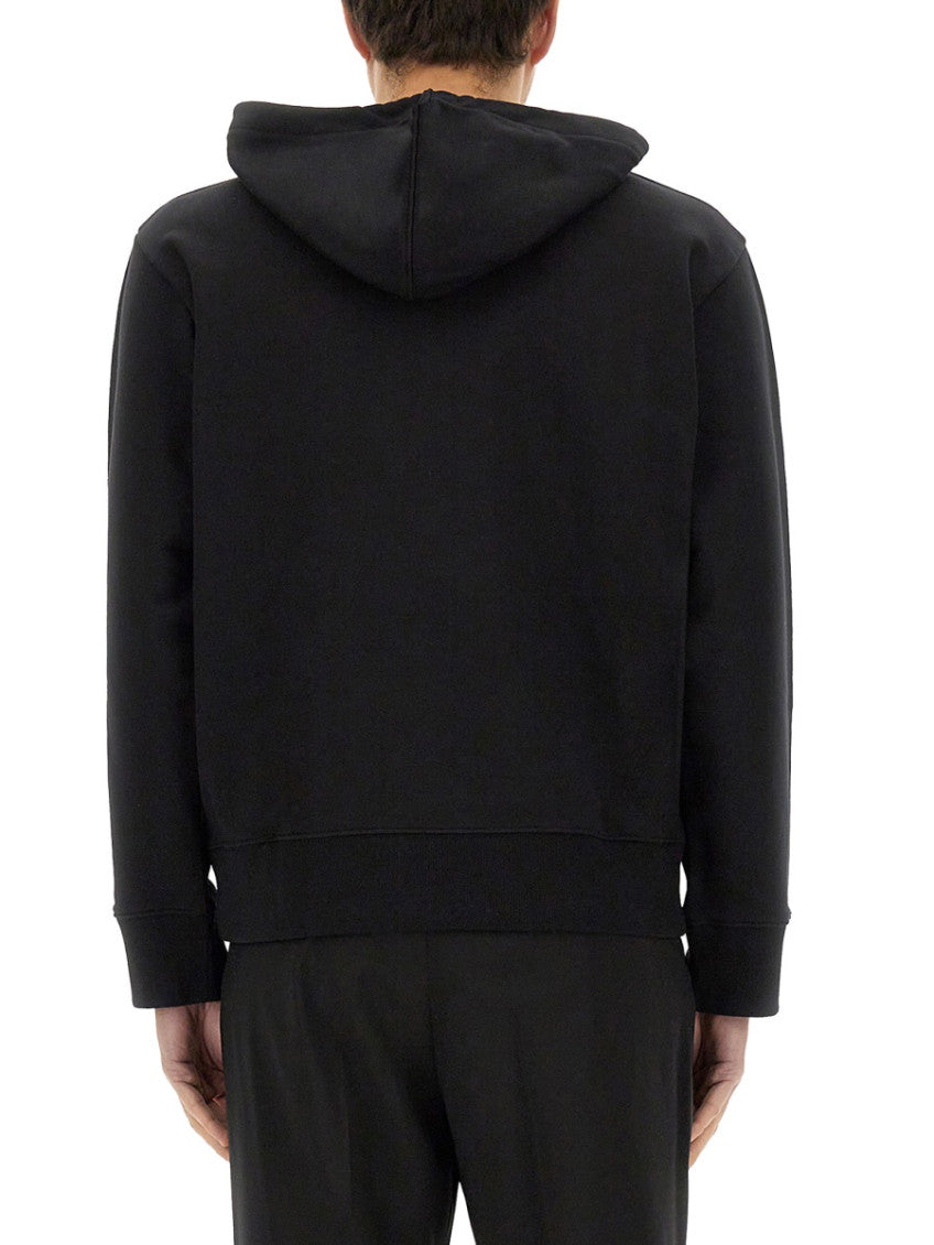Black Logo Hood Sweatshirts 3