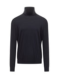 Dark Blue Solid Sweaters 1