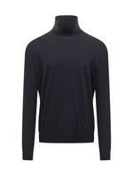 Dark Blue Solid Sweaters 1