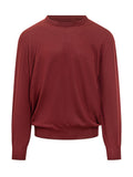 Red Solid Regular Sweaters 1