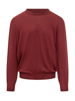 Red Solid Regular Sweaters 1