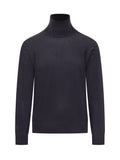 Dark Blue Solid Sweaters 1