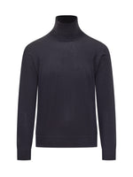 Dark Blue Solid Sweaters 1