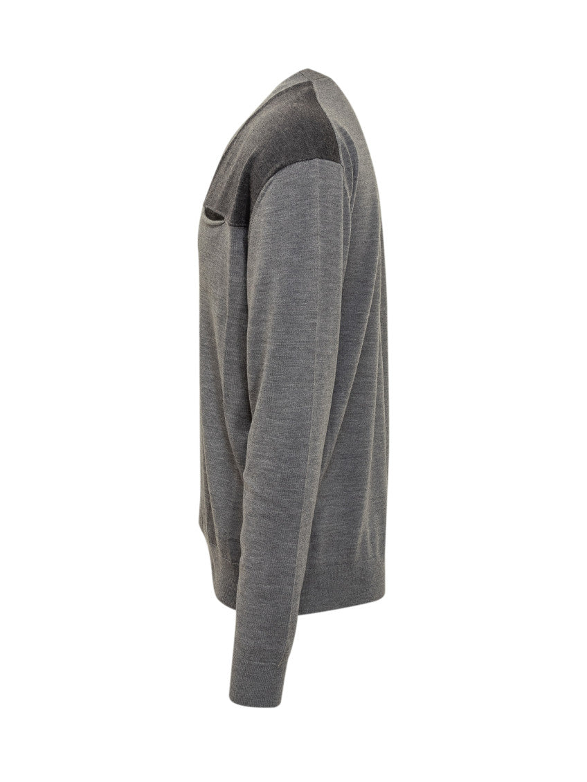 Grey Color Block Cardigans 3