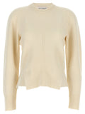 White 'Chevron Corset' sweater 1