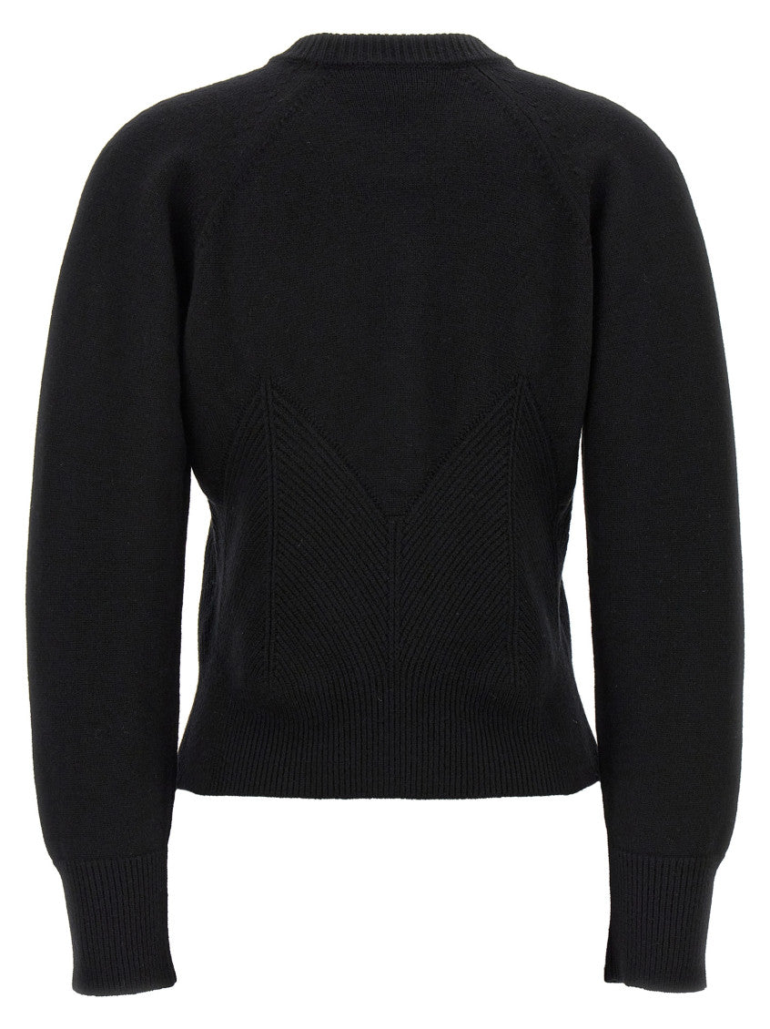 Black 'Chevron Corset' sweater  2