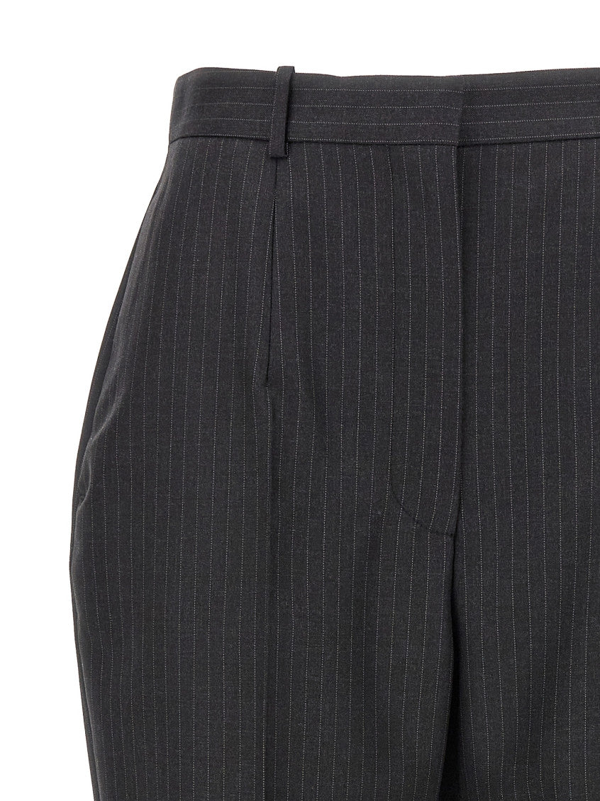 Grey Pinstripe pants 3